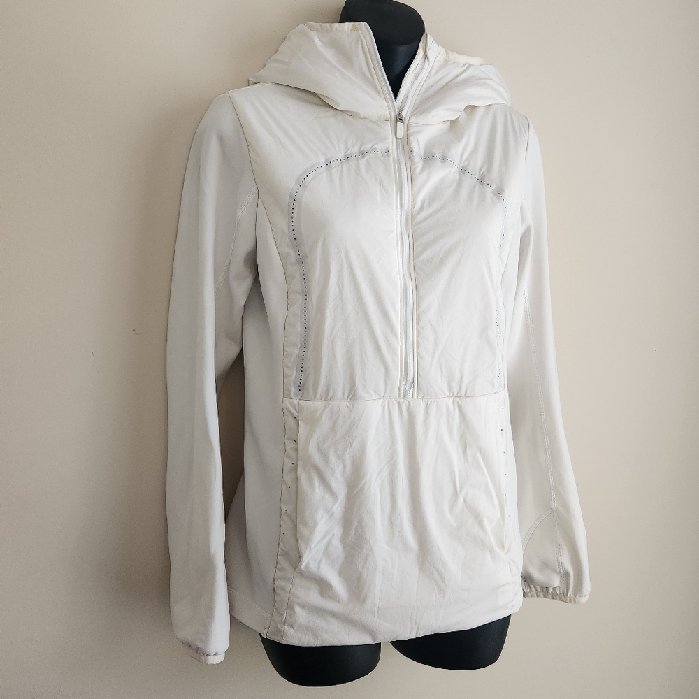 Lululemon Athletica Womens Cream White Puff Ski Jacket Size 6